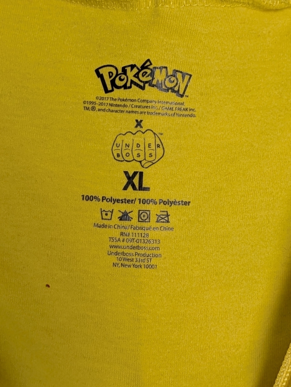 Pikachu Hooded Zip Pajama with Poké Ball Patch XL - Picture 6 of 9